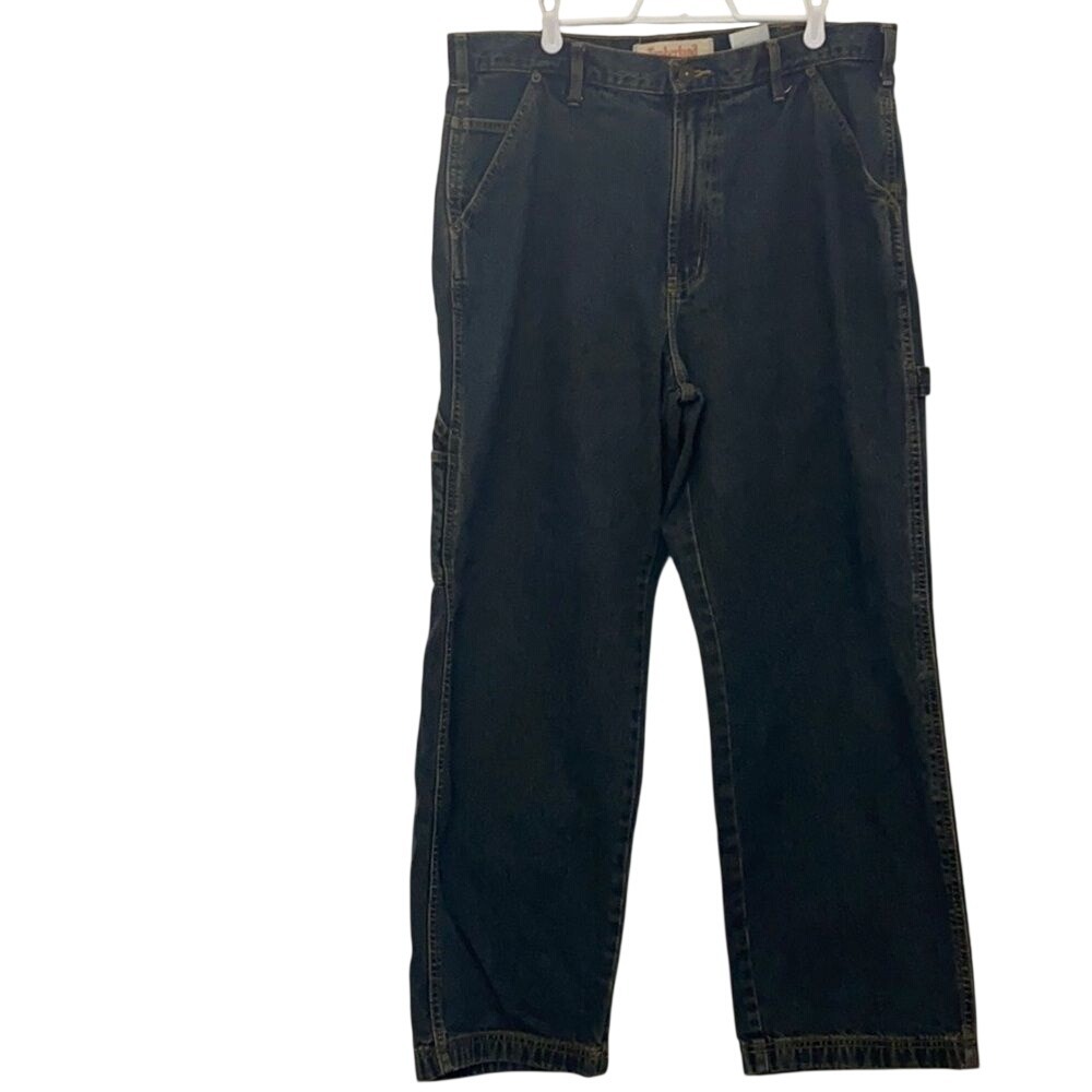 Timberland Jeans Mens 34 Carpenter Dark Wash Blue Utility Workwear‎